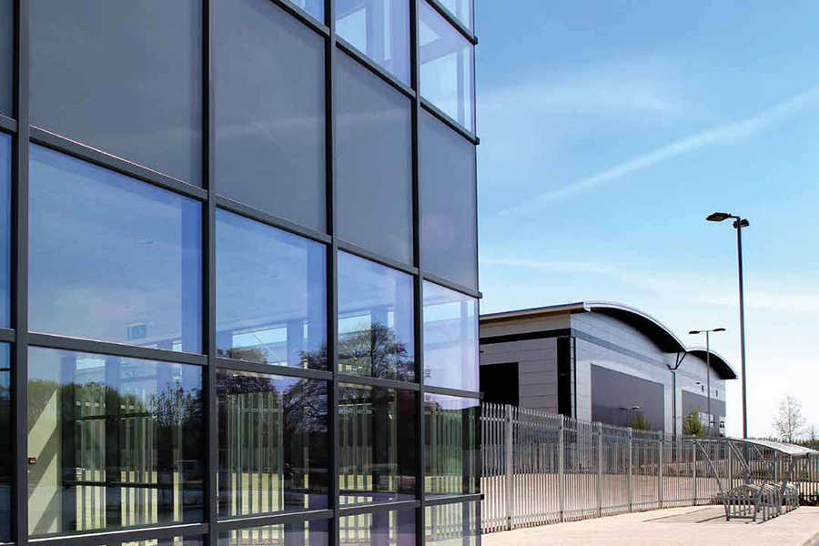 glass office building