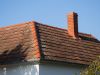 Red tiles on a house roof